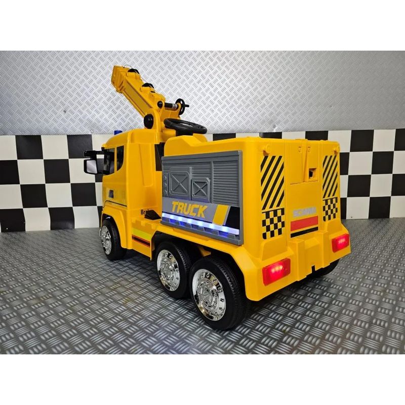 Autogru-Elettrica-per-Bambini-Macchina-con-Gru-Funzionante-Camioncino