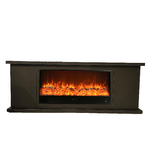 Sined Mobile Completo Arosio 108 Mobile In Legno Antracite e Caminetto Elettrico Da 1500w Telecomando