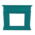 Mpc Cornice Camino Pienza Turchese Blu Turchese Cornice Caminetti Pienza Blu Turchese Struttura In Legno Mdf Di Facile Montaggio