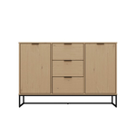Credenza con Ante e Cassetti Madia in Legno Quercia Mobile da Ingresso