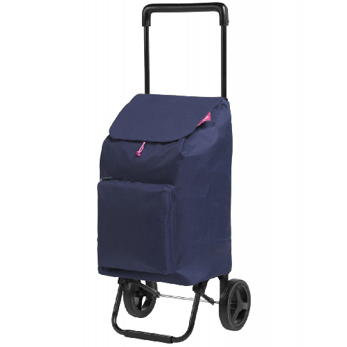 Carrello-per-Spesa-Pieghevole-Carrellino-con-Ruote-Impermeabile-Blu