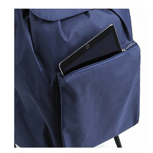Carrello-per-Spesa-Pieghevole-Carrellino-con-Ruote-Impermeabile-Blu