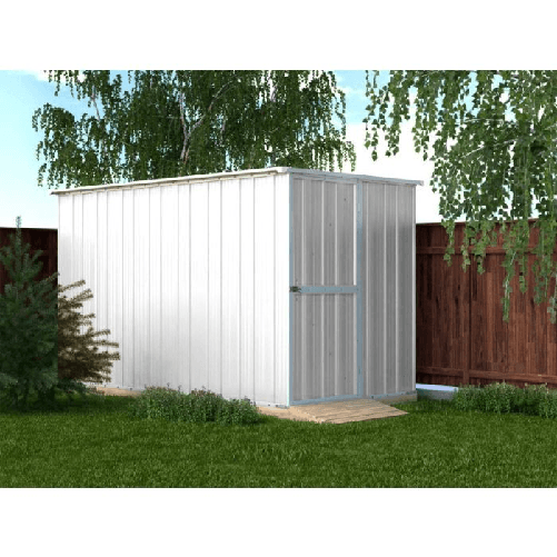 Box-in-Acciaio-Zincato-175x307cm-x-h1.82m---95KG---54mq-casetta-lamiera-attrezzi---BIANCO