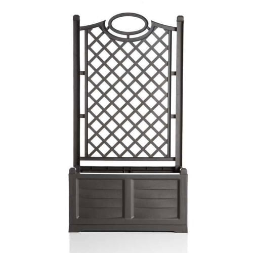 Fioriera-in-Resina-80x42-con-Grigliato-Spalliera-Antracite-da-Balcone