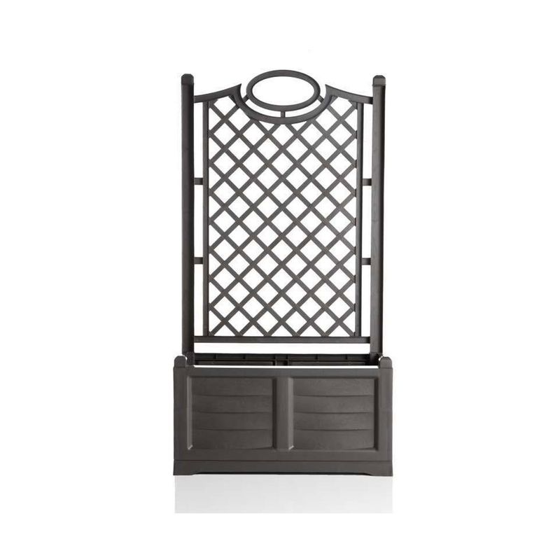 Fioriera-in-Resina-80x42-con-Grigliato-Spalliera-Antracite-da-Balcone