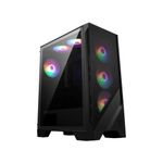 MSI MAG FORGE 120A AIRFLOW computer case Midi Tower Nero, Trasparente