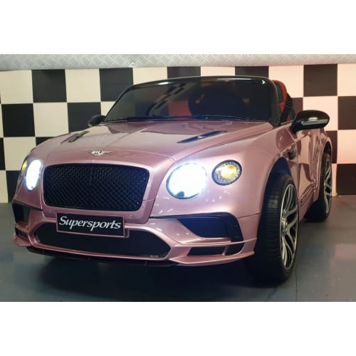 Macchina Rosa Bentley Continental Auto per Bambini con Telecomando