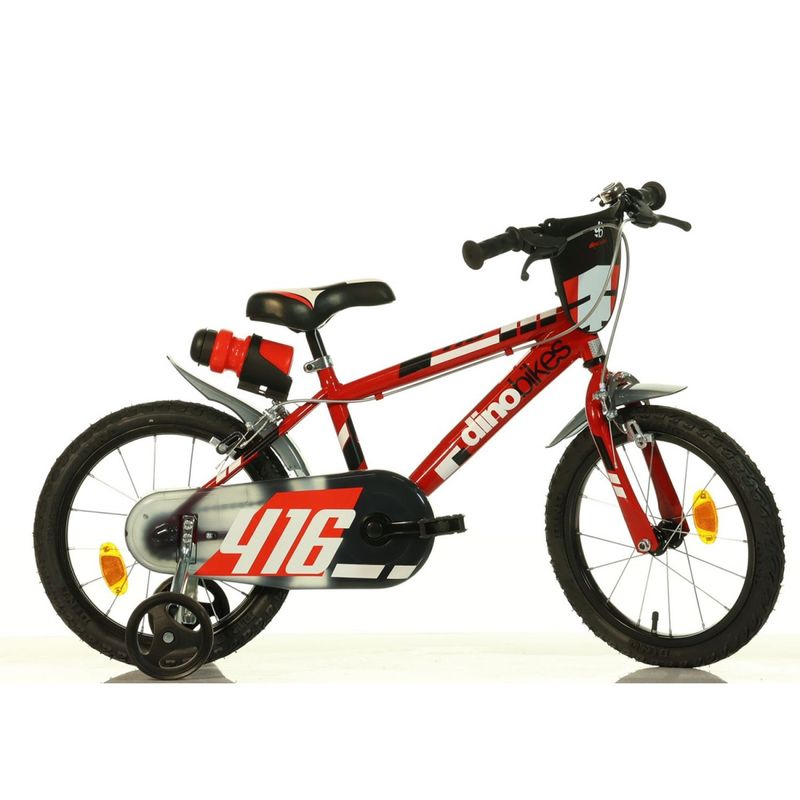 Bicicletta-da-Bambino-Ruota-16-Pollici-4-5-6-7-anni-Rotelle-Freni-Bici-Bimbo
