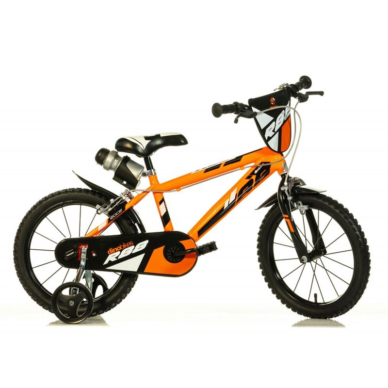 Bicicletta-Bambino-16-Pollici-4-5-6-7-anni-Bici-Pedali-Rotelle-Freni