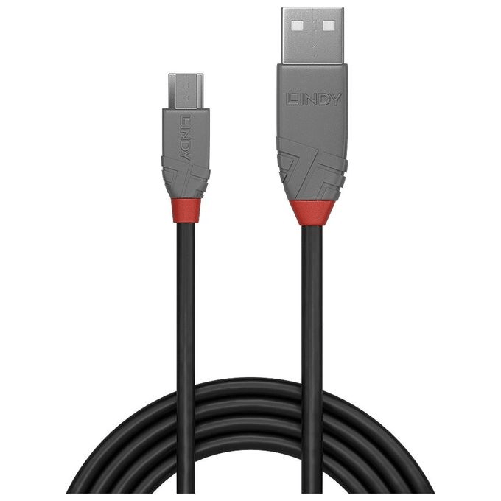 Lindy-36730-cavo-USB-02-m-USB-A-Micro-USB-B-Nero-Grigio