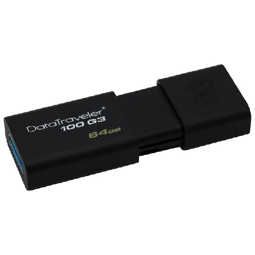 Kingston-Technology-DataTraveler-100-G3-unita-flash-USB-64-GB-USB-tipo-A-3.2-Gen-1--3.1-Gen-1--Nero