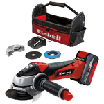 Einhell 1PZ x SMERIGLIATRICE ANGOLARE A BATTERIA 'TE-AG 115 LI' 18V - 4,0 Ah Litio Ã˜ disco 115 mm18V - 4