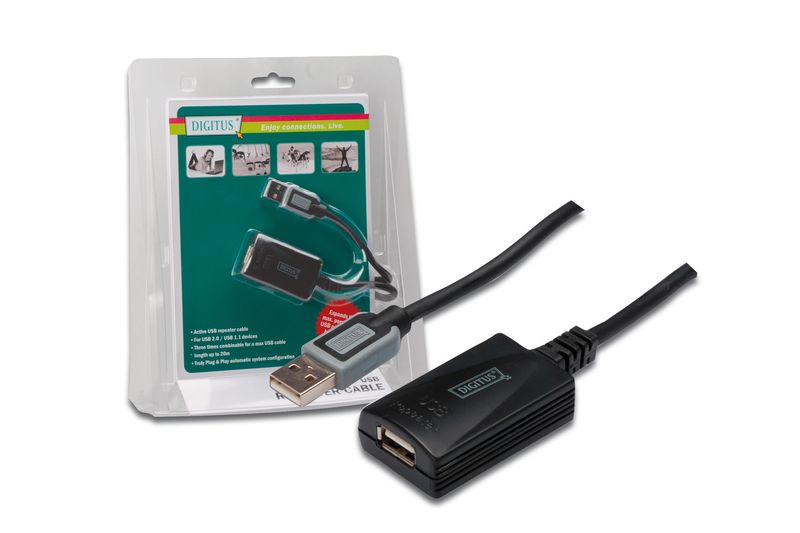 Digitus-USB-Repeater-Cable-USB-2.0-cavo-USB-5-m-Nero