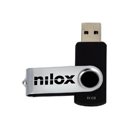 Nilox-U3NIL64BL001-unita-flash-USB-64-GB-USB-tipo-C-3.2-Gen-1--3.1-Gen-1--Argento