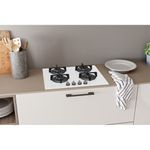 Indesit-ING-61T-WH-Bianco-Da-incasso-59-cm-Gas-4-Fornello-i-