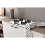 Indesit-ING-61T-WH-Bianco-Da-incasso-59-cm-Gas-4-Fornello-i-