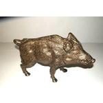 Cinghiale in Bronzo Statua soprammobile Ideale Come Regalo