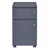 Cassettiera-da-Scrivania-Ufficio-Cameretta-Grigia-con-Cassetto-Ruote