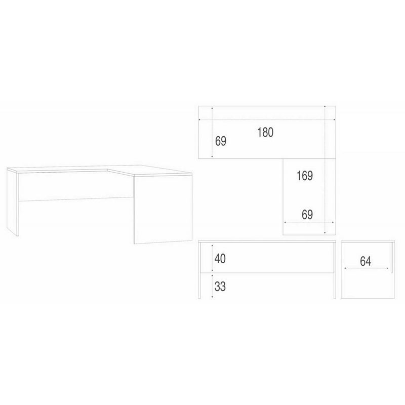 Mobile-Scrivania-180x170-cm-Angolare-Destra-Noce-Moderna-Ufficio-Studio