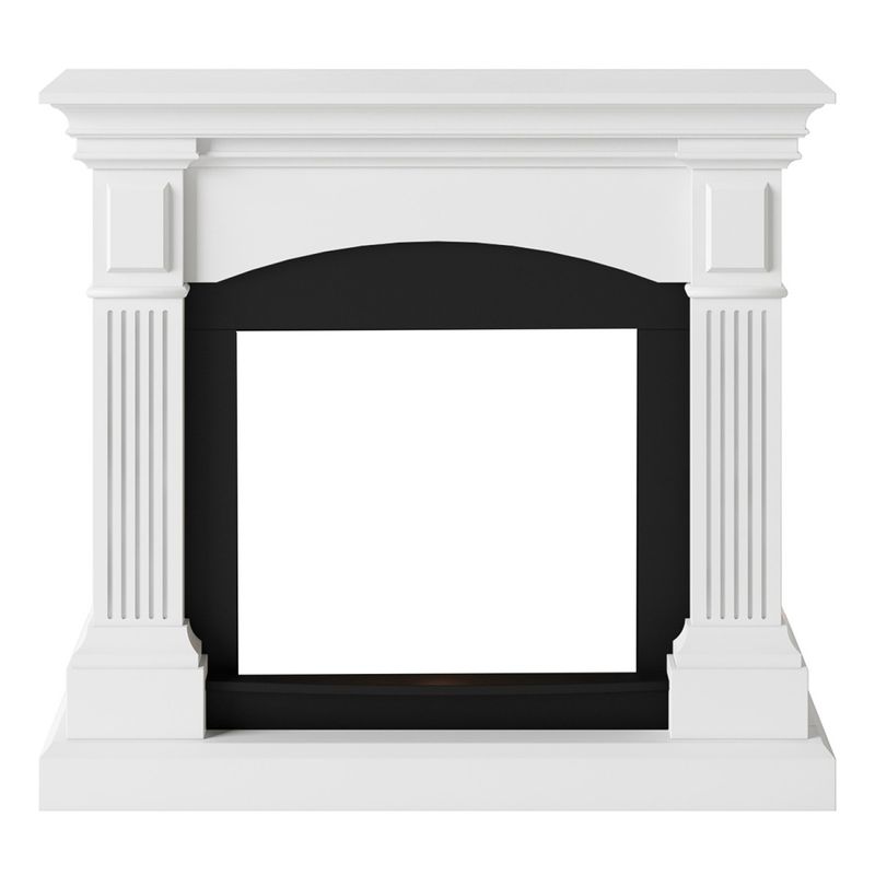 Cornice-Decorativa-Camino-Finto-Tagu-Magna-Bianco-in-Legno-MDF-Caminetto