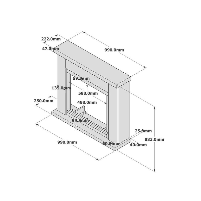 Cornice-per-Caminetto-Elettrico-Beige-Tagu-Frode-in-Legno-MDF-Camino