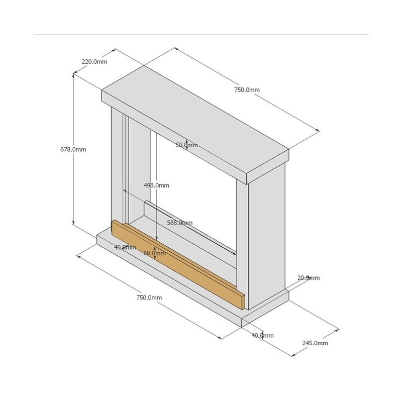 Cornice-Finto-Caminetto-Decorativo-Tagu-Hagen-in-Legno-MDF-Grigio