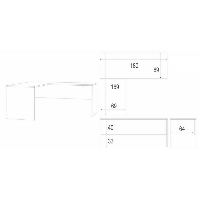 Mobile-Scrivania-180x170-cm-ad-Angolo-Sinistra-Noce-Moderna-Ufficio-Studio