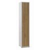 Armadio-Mobile-Bianco-Noce-1-Anta-200-Ripiani-a-Colonna-Bagno-Ufficio