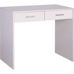 Scrivania-90-cm-Cassetti-in-Legno-Bianco-Salvaspazio-Moderna-da-Ufficio