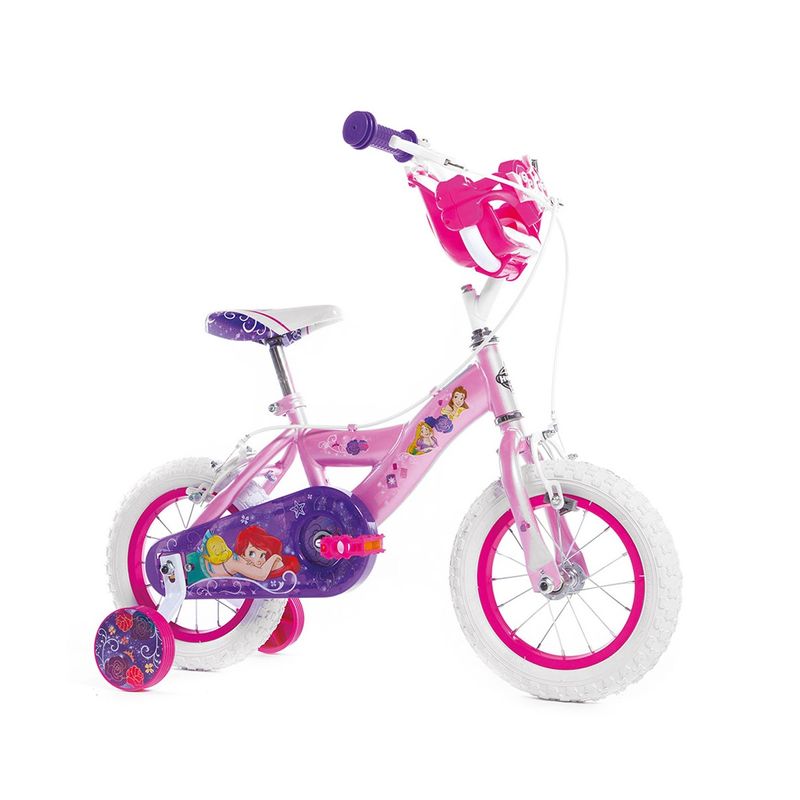 Bicicletta-da-Bambina-Princess-Ruota-12-Pollici-Bici-con-Rotelle-Freni
