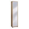 Armadio-1-Anta-190-Noce-Specchio-Ingresso-Scarpiera-Armadio-Colonna-Ripiani