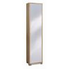 Armadio-1-Anta-190-Noce-Specchio-Ingresso-Scarpiera-Armadio-Colonna-Ripiani