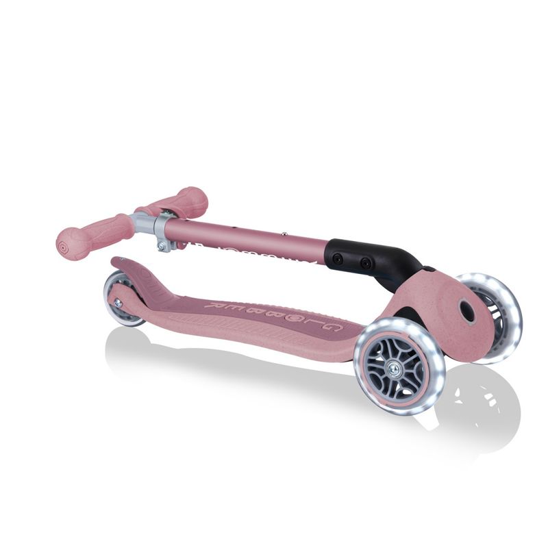 Monopattino-a-3-Ruote-con-Luci-per-Bimbo-con-Manubrio-Regolabile-Lampone