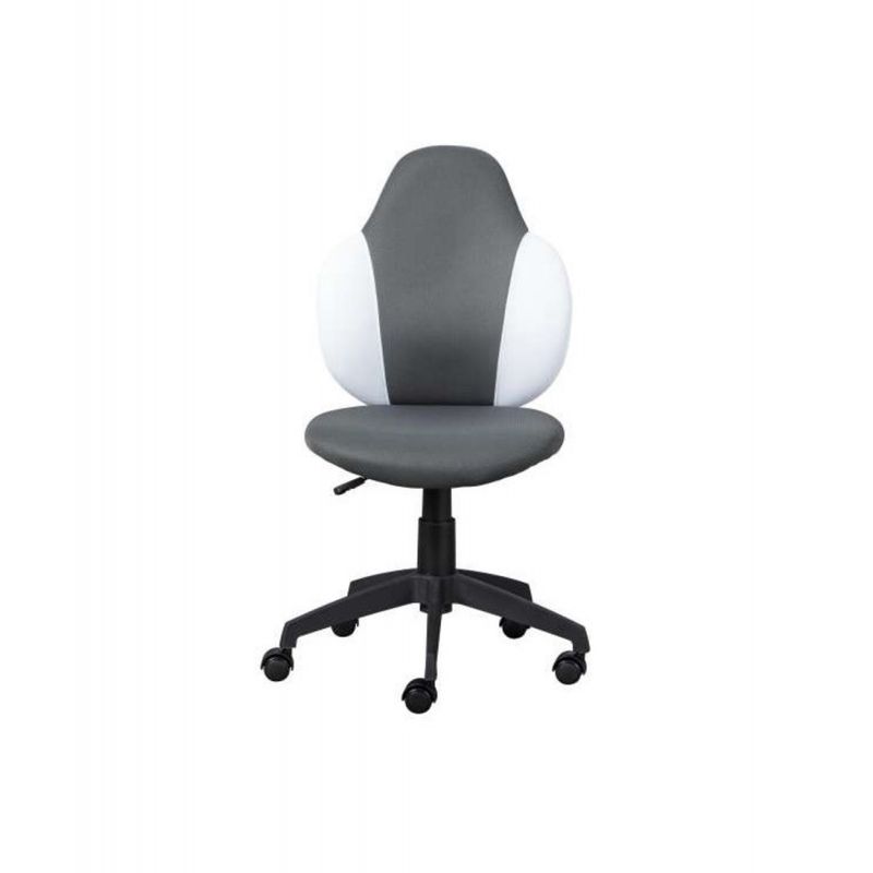 Sedia-Colorata-Poltrona-Cameretta-Regolabile-e-Girevole-con-Ruote-Grigio