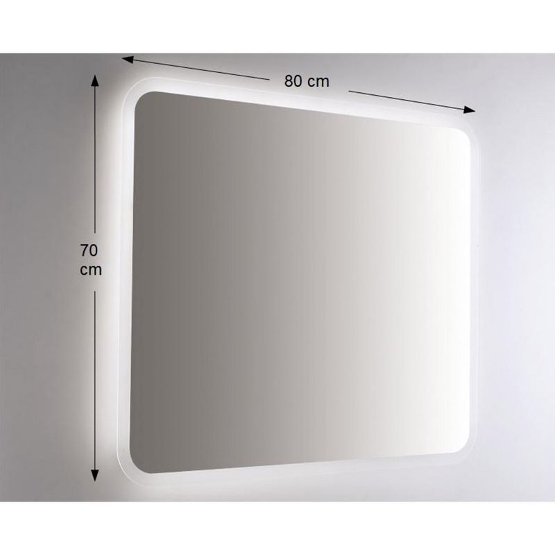 Specchio-da-Bagno-Rettangolare-Retroilluminato-a-Led-80x70-da-Parete