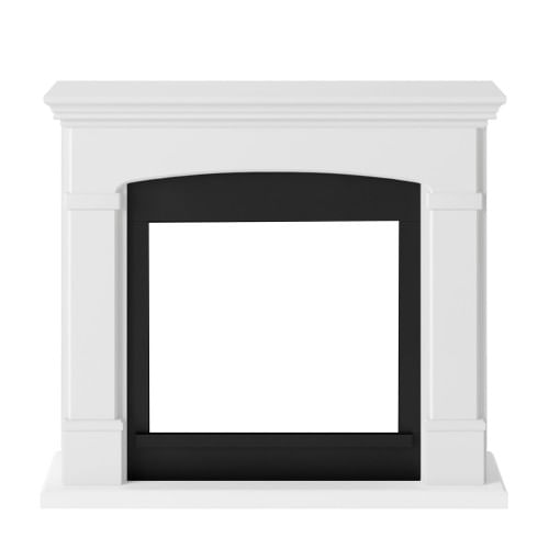 Cornice-Decorativa-Finto-Camino-Bianco-in-Legno-MDF-Caminetto-Tagu-Helmi