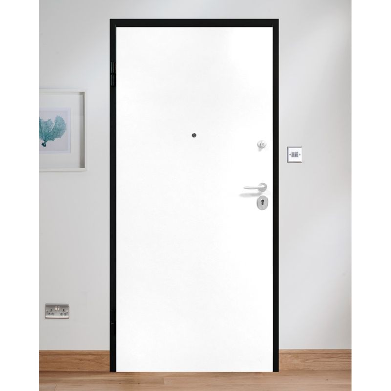 Porta-Blindata-da-Interno-per-Ingresso-con-Pannelli-Bianchi-Classe-3-o-4