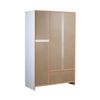 Armadio-Bianco-180-h-3-Ante-con-2-Cassetti-Appendiabiti-Mobile-Camera-da-Letto