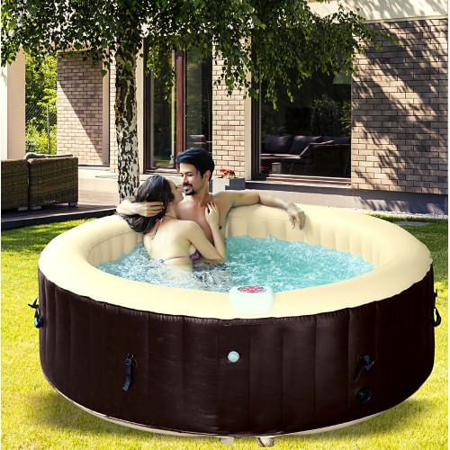 Vasca-Idromassaggio-Gonfiabile-6-Posti-Riscaldata-Piscina-Spa-Pompa-da-Esterno