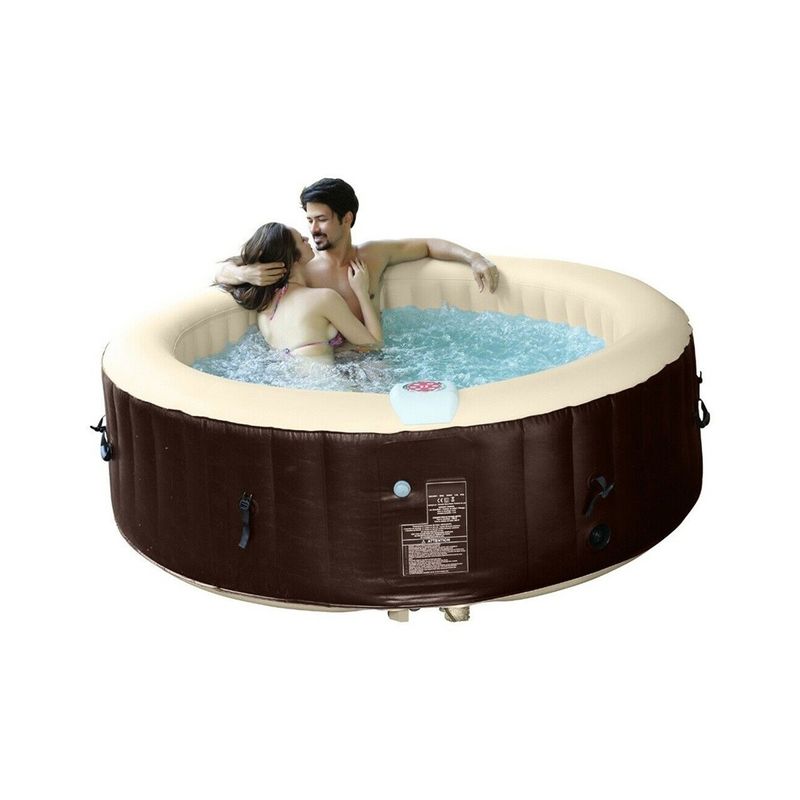 Vasca-Idromassaggio-Gonfiabile-6-Posti-Riscaldata-Piscina-Spa-Pompa-da-Esterno
