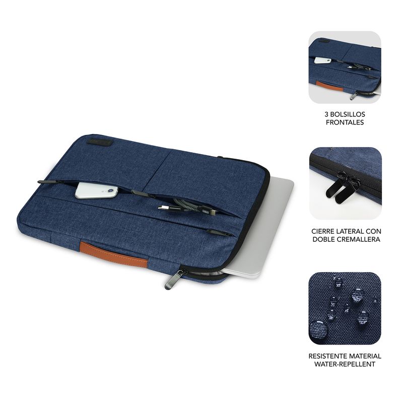 Subblim-Funda-Air-Padding-360---Proteccion-Total-para-Ordenadores-Portatiles---Medidas-380x275x30mm---Resistente-y-Repel