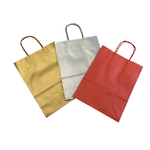 Mainetti Bags Shopper - maniglie cordino - 22 x 10 x 29 cm - carta kraft - mix Natale - Mainetti Bags - conf. 25 pezzi