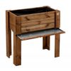 Fioriera-80x40-Orto-Rialzato-Urbano-da-Balcone-Giardino-Pensile-Vaso-in-Legno