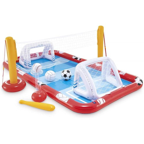 Parco Acquatico Intex Sport Piscina Gonfiabile Esterna Rettangolare Fuoriterra