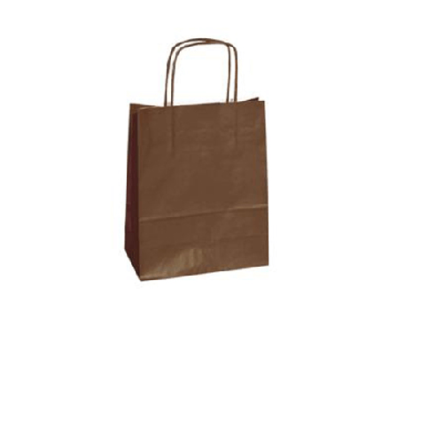 Mainetti Bags 25 shoppers carta kraft 36x12x41cm twisted marrone
