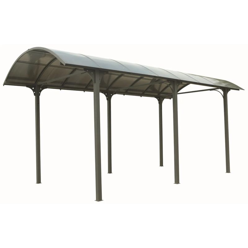 Carport-in-Alluminio-3.6x7.6-mt-Policarbonato-Posto-Auto-Tettoia-Camper-Furgoni