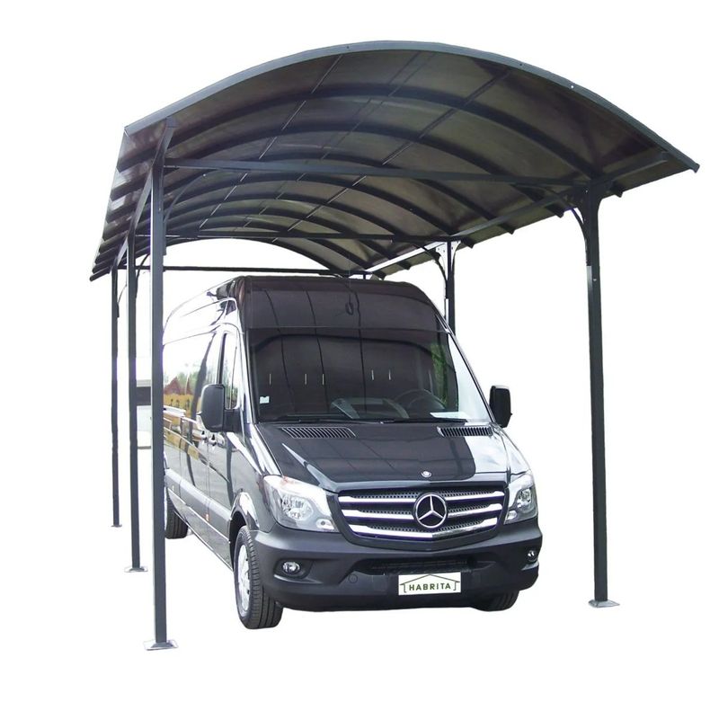 Carport-in-Alluminio-3.6x7.6-mt-Policarbonato-Posto-Auto-Tettoia-Camper-Furgoni