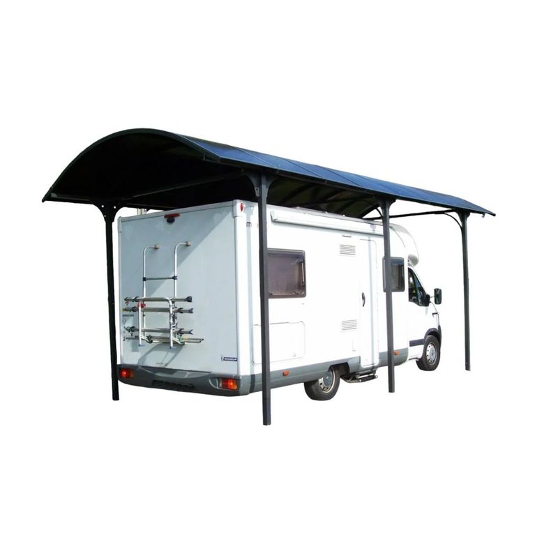 Carport-in-Alluminio-3.6x7.6-mt-Policarbonato-Posto-Auto-Tettoia-Camper-Furgoni