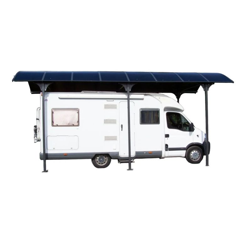 Carport-in-Alluminio-3.6x7.6-mt-Policarbonato-Posto-Auto-Tettoia-Camper-Furgoni