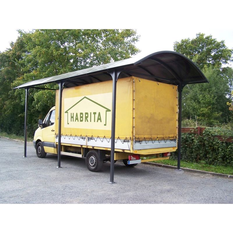 Carport-in-Alluminio-3.6x7.6-mt-Policarbonato-Posto-Auto-Tettoia-Camper-Furgoni